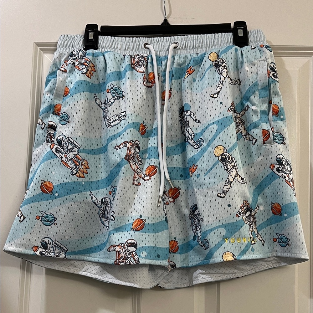 YoungLA Space-Themed men’s Shorts